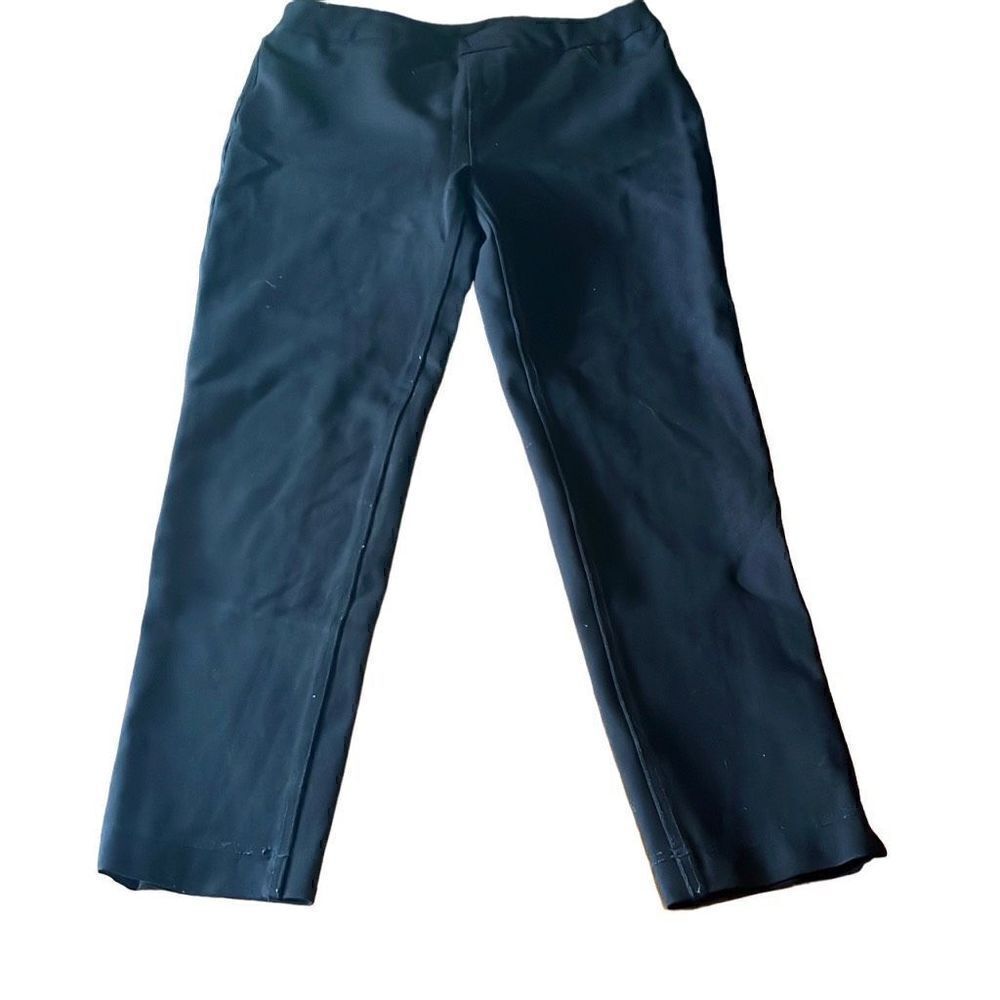 Soft Surroundings Women's Black Straight Leg Casual Pants Size M‎